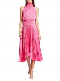 A L C  - Renzo Pleated Blouson Dress at Saks Fifth Avenue